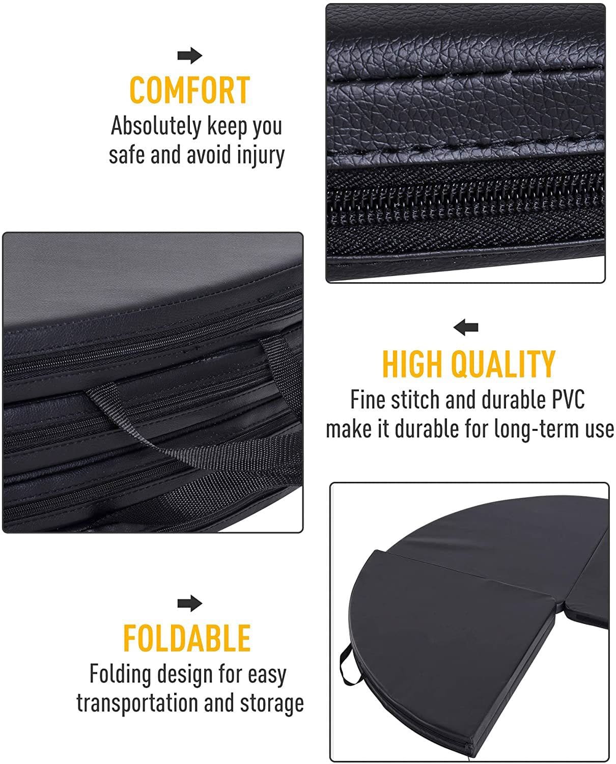 Foldable Pole Dance Crash Mat - 160cm - Image 3