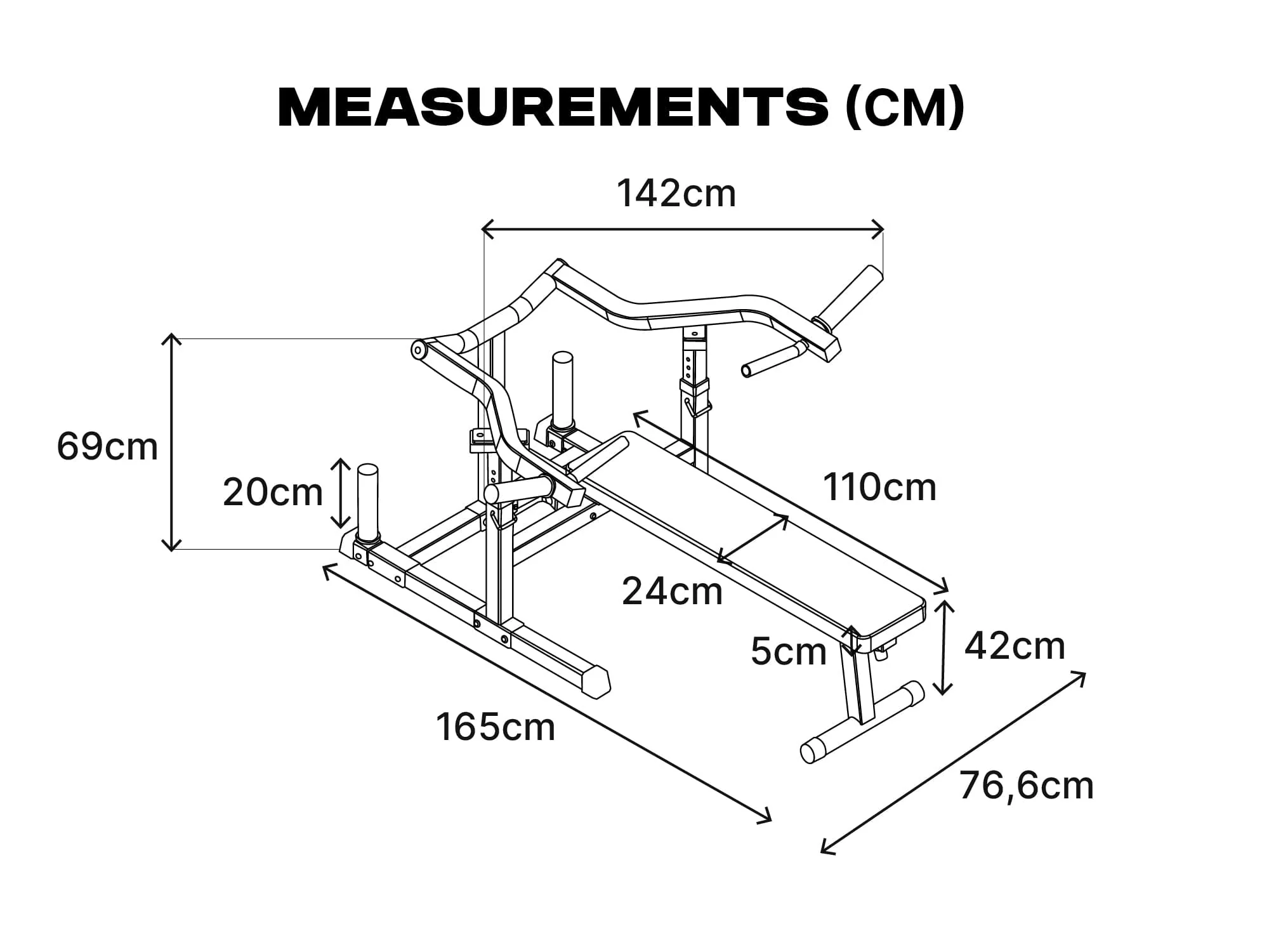 Adjustable Bench Press with Converging Arms - Image 10