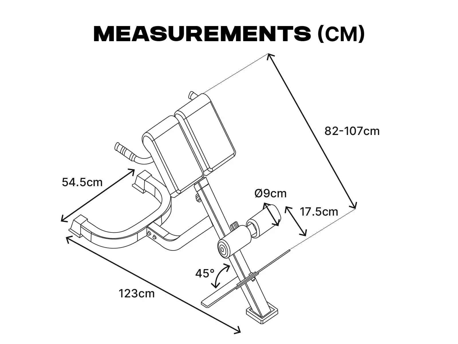 Adjustable Hyper Extension Bench - Image 7