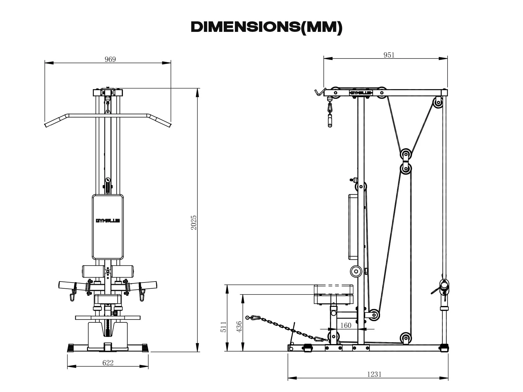 Lat Pulldown and Row Cable Station - Image 12