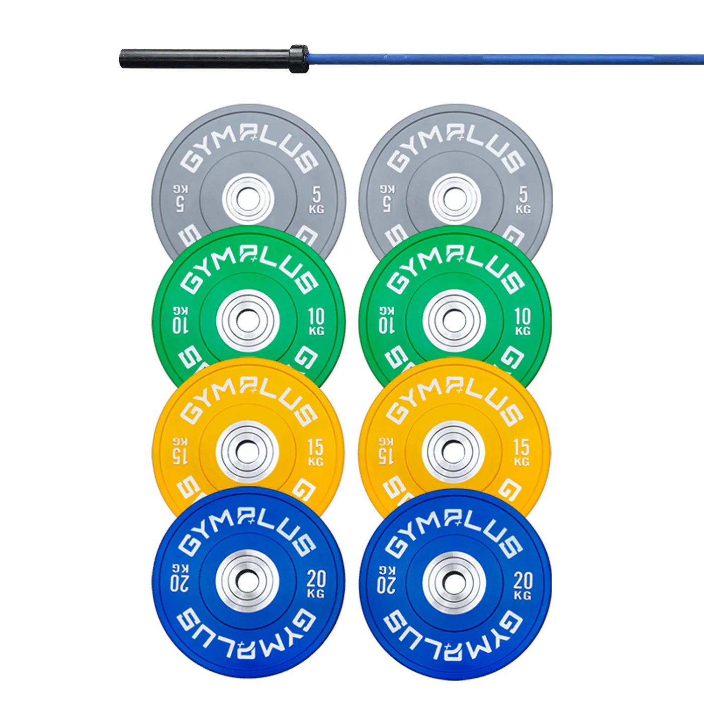 Cerakote Olympic Bar 20KG and Bumper Plates Set - Image 3