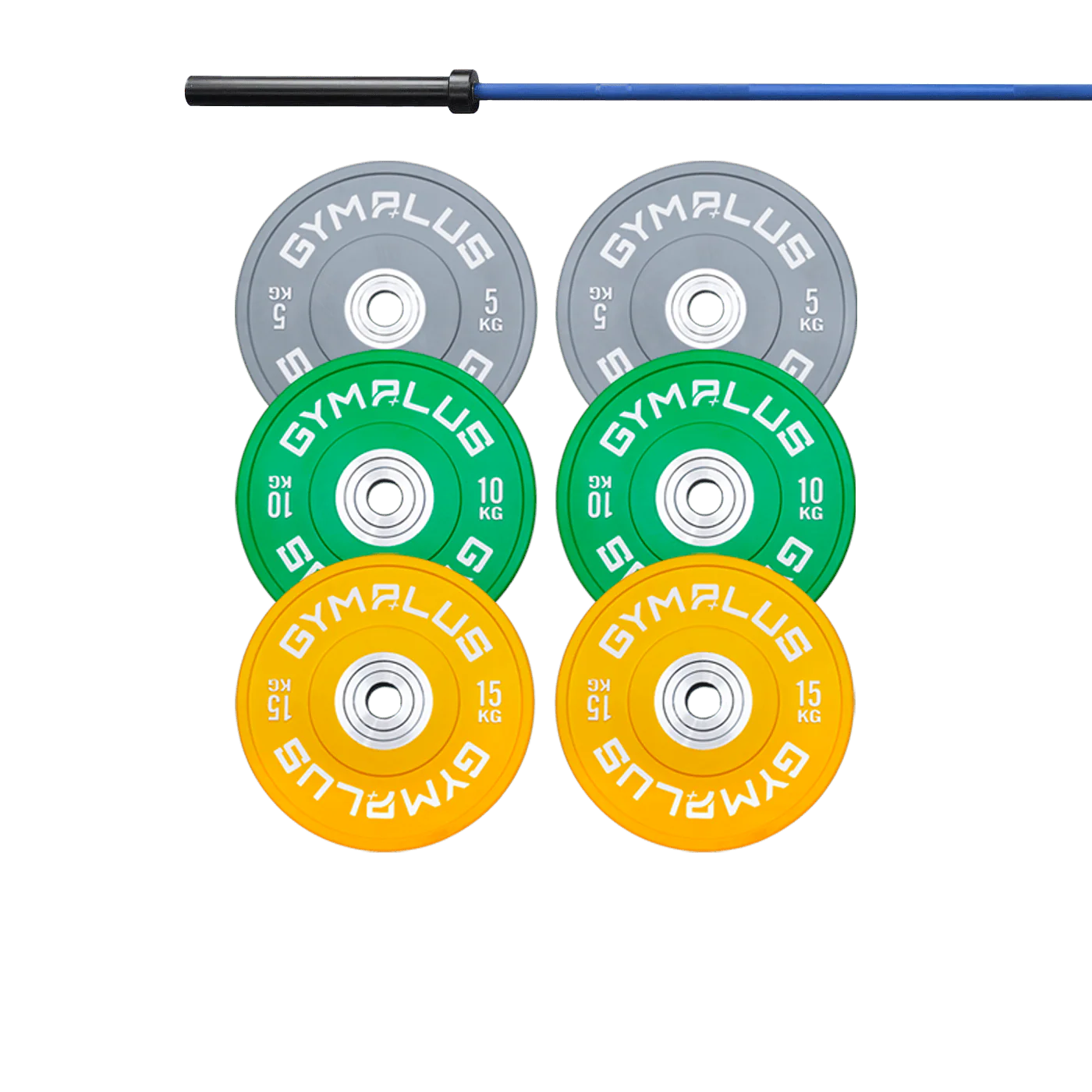 Cerakote Olympic Bar 20KG and Bumper Plates Set - Image 4