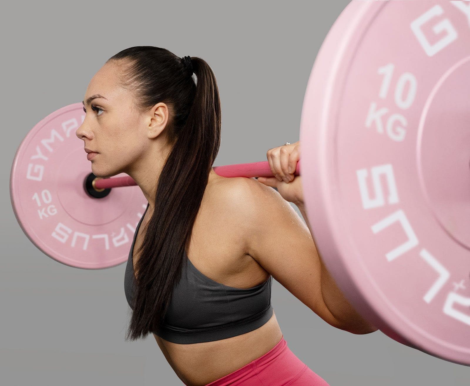 Cerakote Pink Olympic Barbell & Bumper Plate Set – 60kg/100kg - Image 3