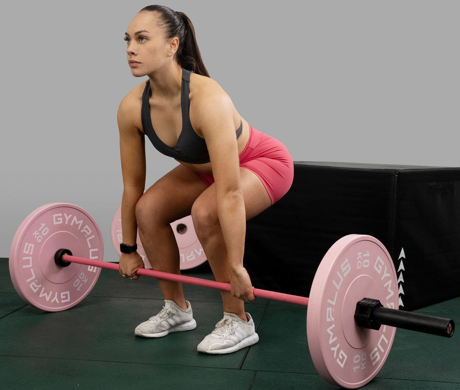 Cerakote Pink Olympic Barbell & Bumper Plate Set – 60kg/100kg - Image 4