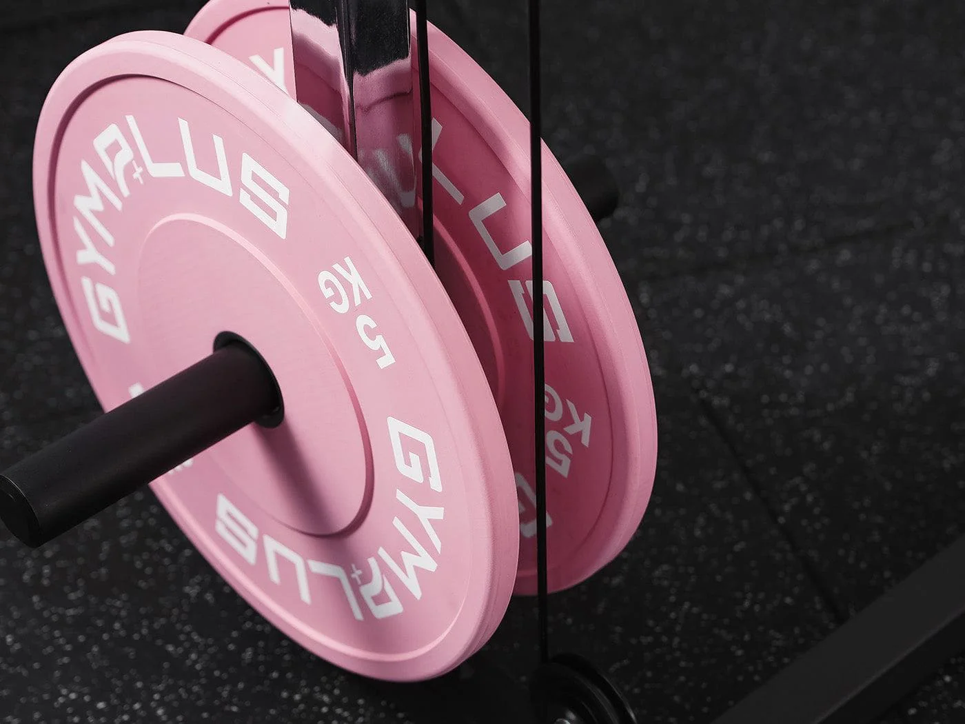 Cerakote Pink Olympic Barbell & Bumper Plate Set – 60kg/100kg - Image 7
