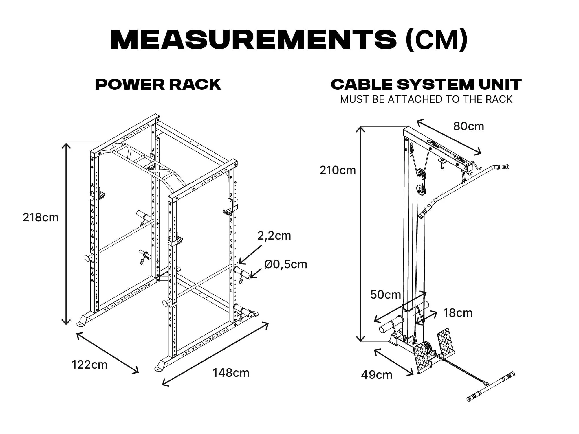 L4 Power Rack with Cable Pulley System - Image 17