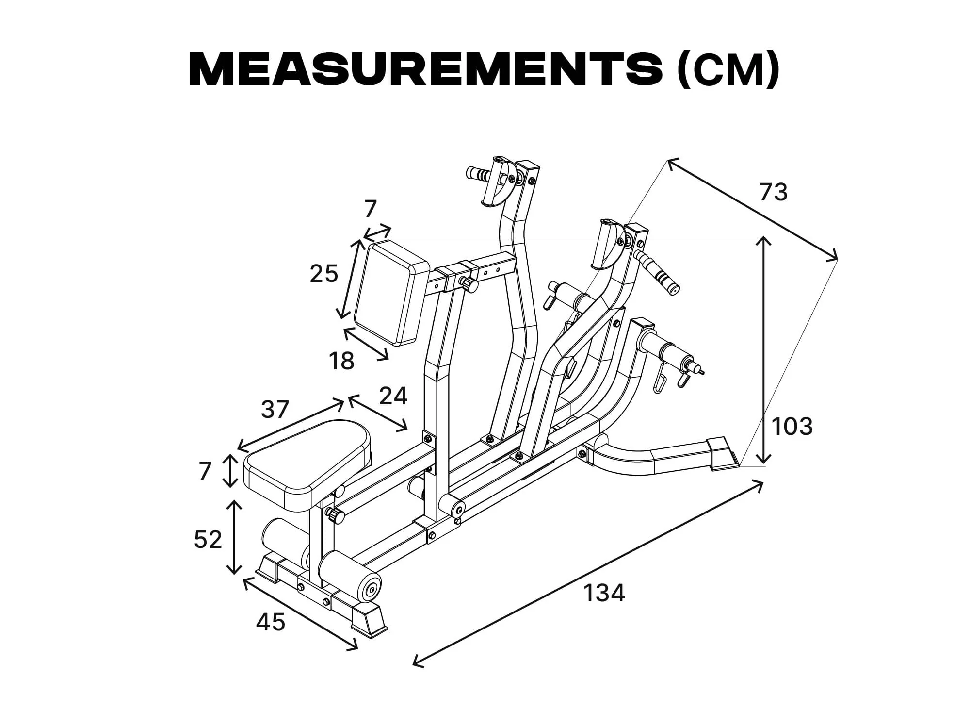 Seated Row/Chest Pull Machine with Independent Arms - Image 9