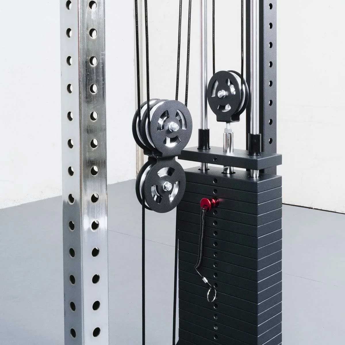 ATTIVO L4 Pro Series Wall Mount Cable Tower With Weight Stack - Aluminium Pulley Wheels - Image 3