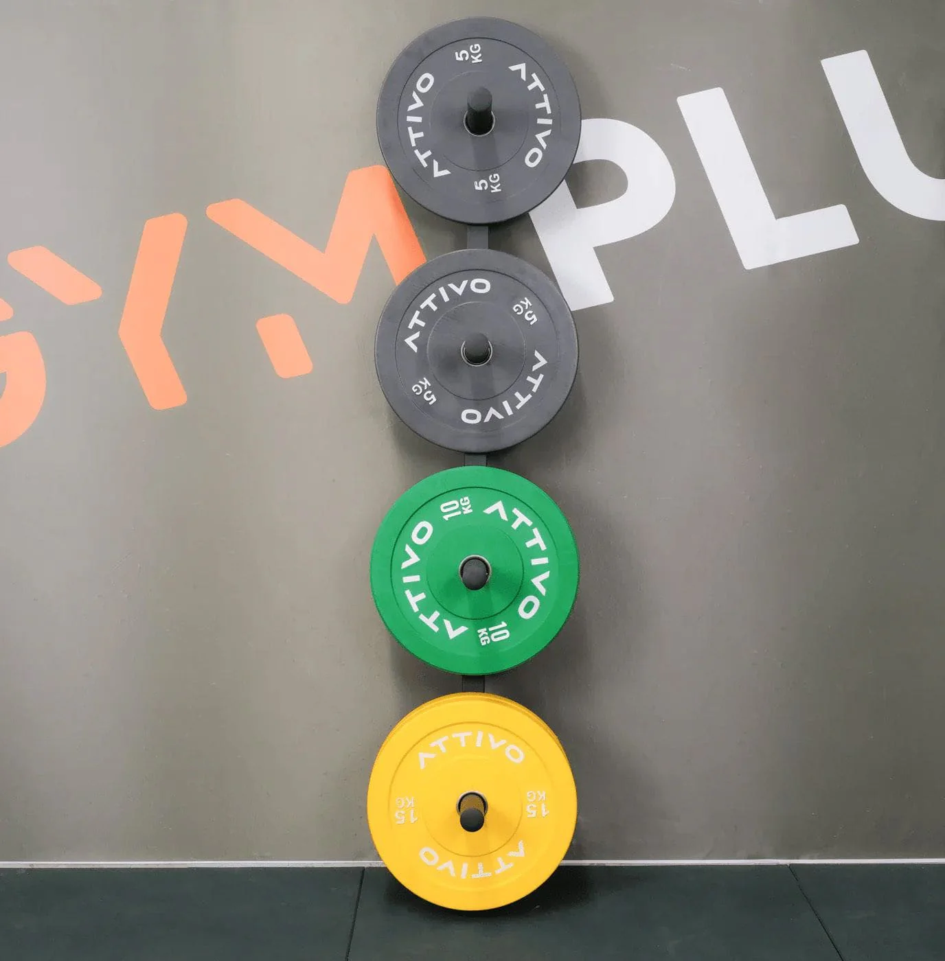 Weight Plate Storage Rack Wall Mounted Weight Plate Holder - 4 Pegs - Image 3