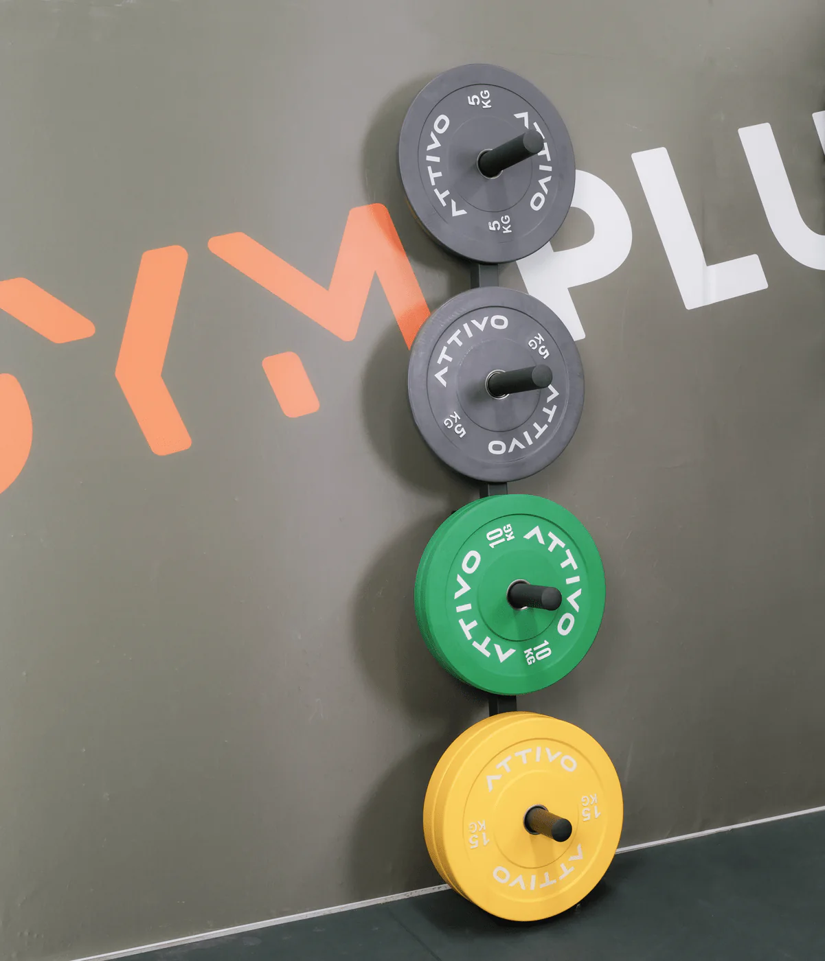 Weight Plate Storage Rack Wall Mounted Weight Plate Holder - 4 Pegs - Image 4