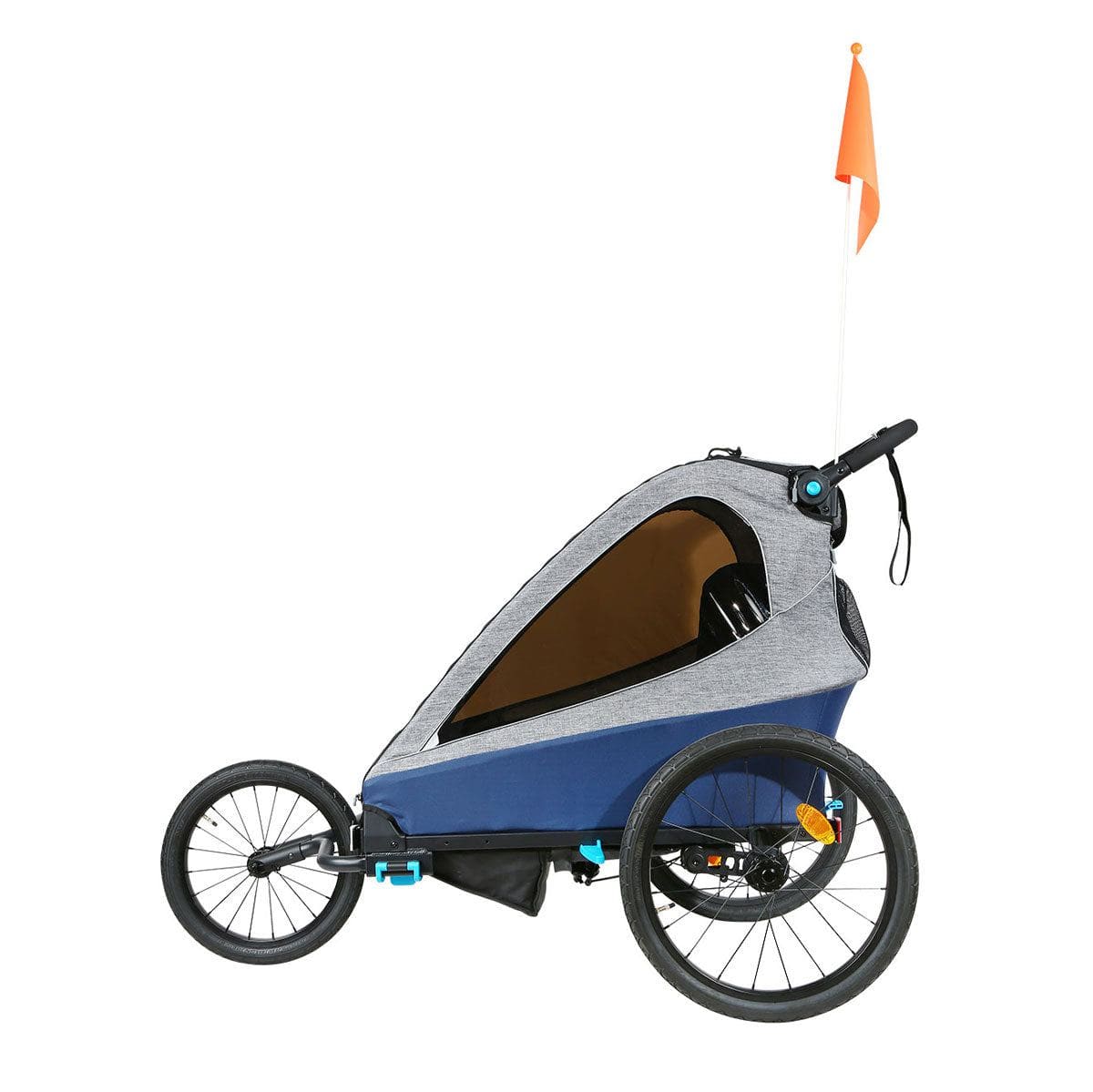 Deluxe 3-in-1 Kids Bike Trailer & Jogger Stroller - Image 7