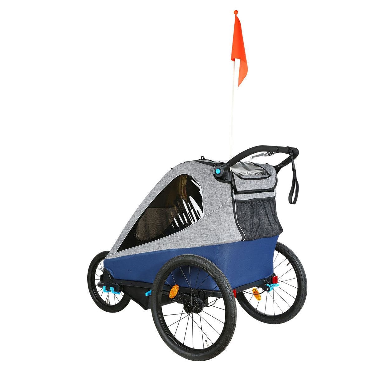 Deluxe 3-in-1 Kids Bike Trailer & Jogger Stroller - Image 8