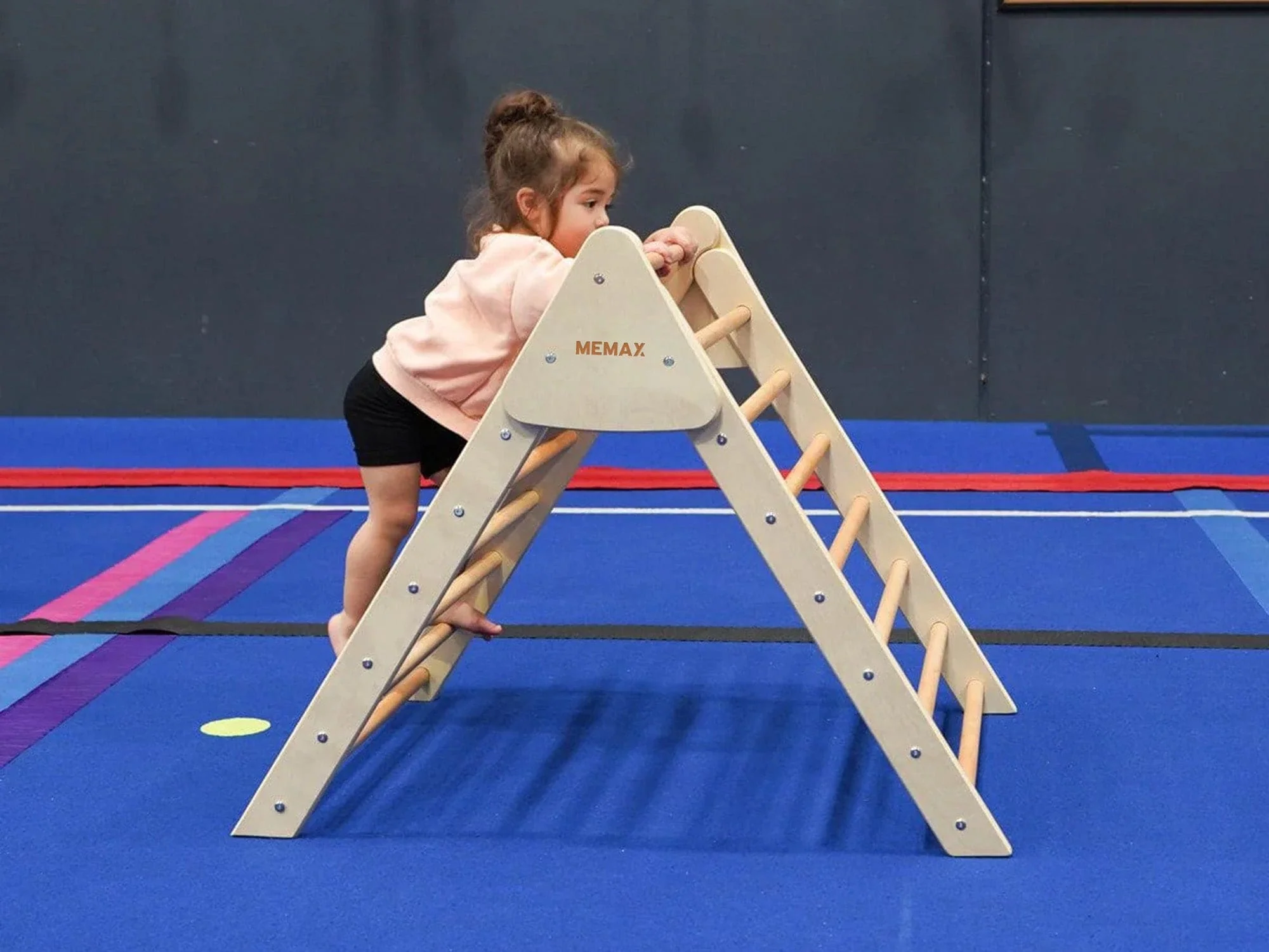 Pikler Foldable Climbing Triangle with Tent and Reversible Ramp - Image 4