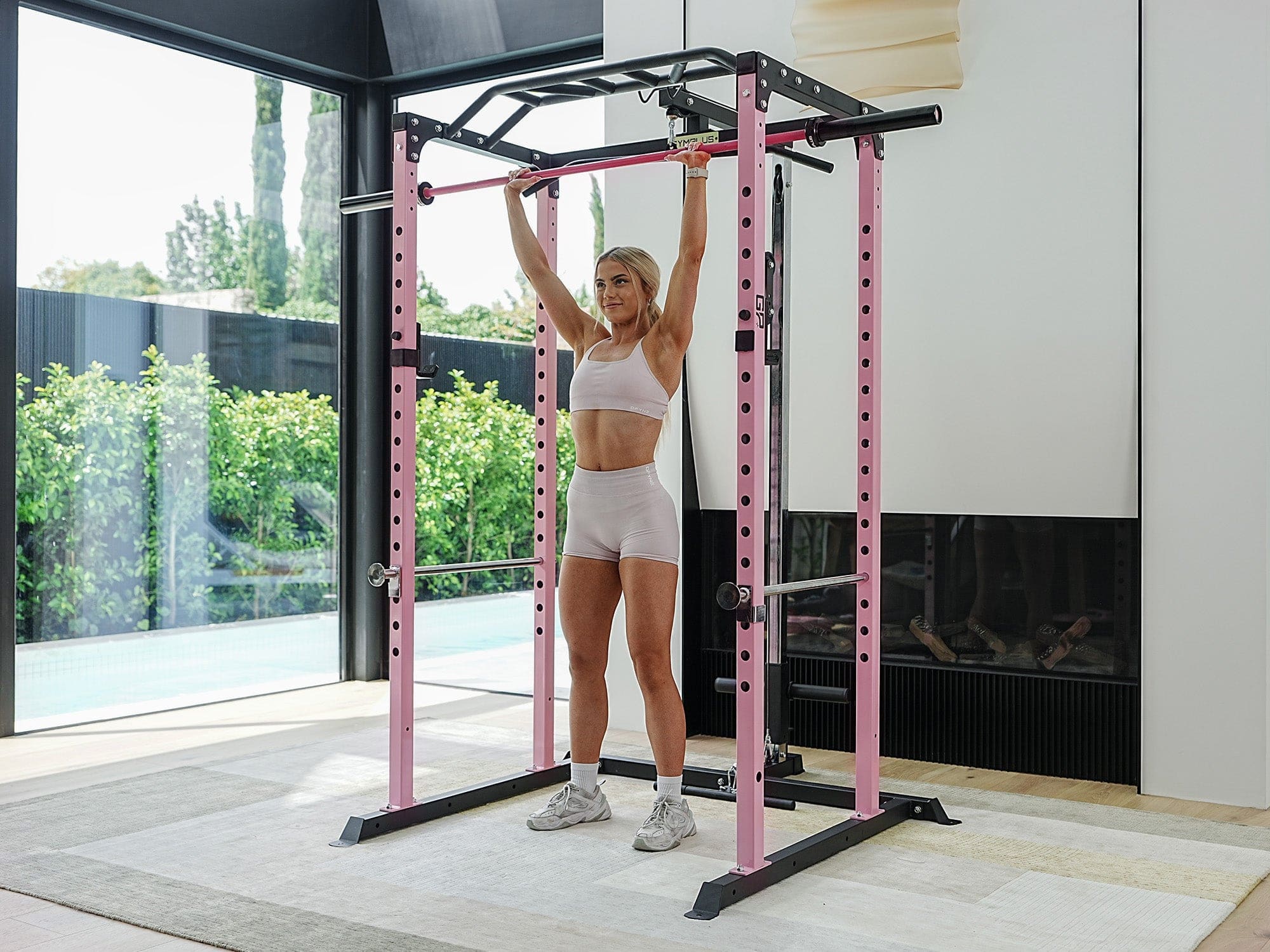 Essential Garage Gym Package - Pink - Image 6