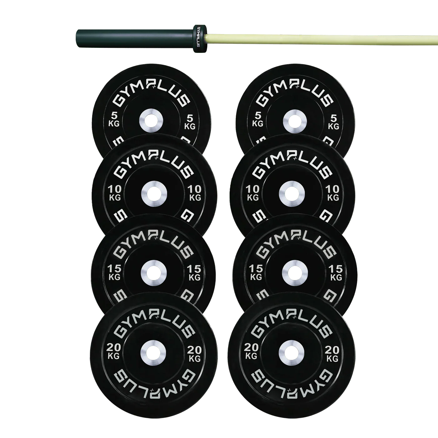 Evolve Olympic Bar 15KG and Bumper Plate Set - Image 4