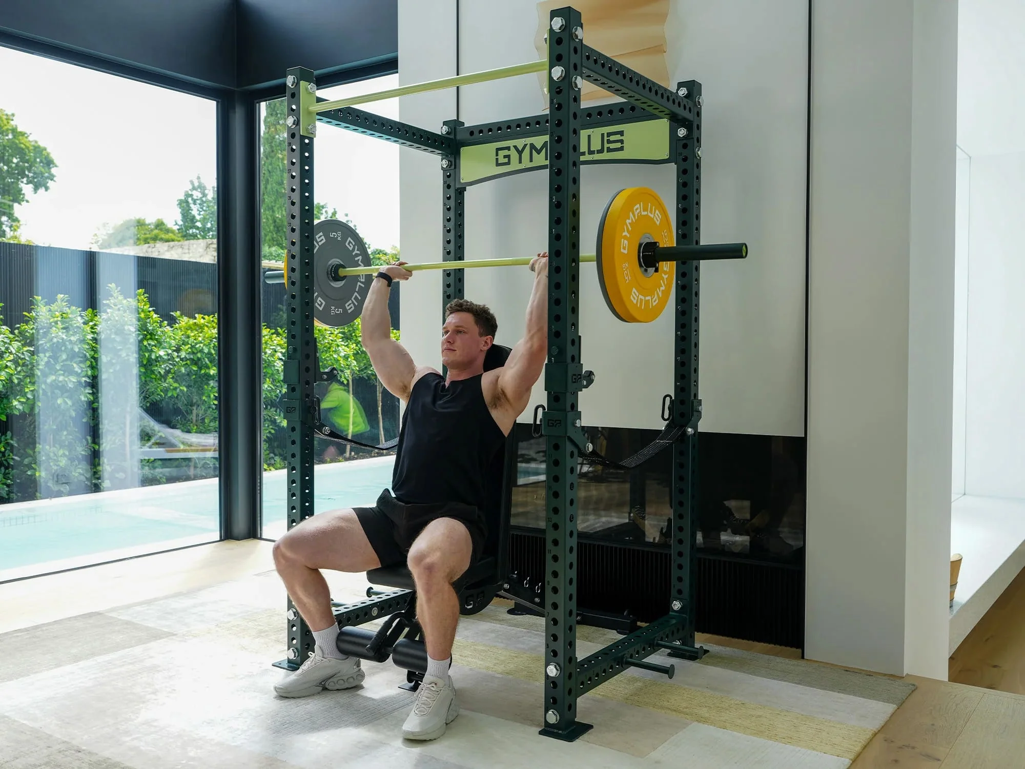 Evolve Olympic Bar 20KG and Bumper Plate Set - Image 9