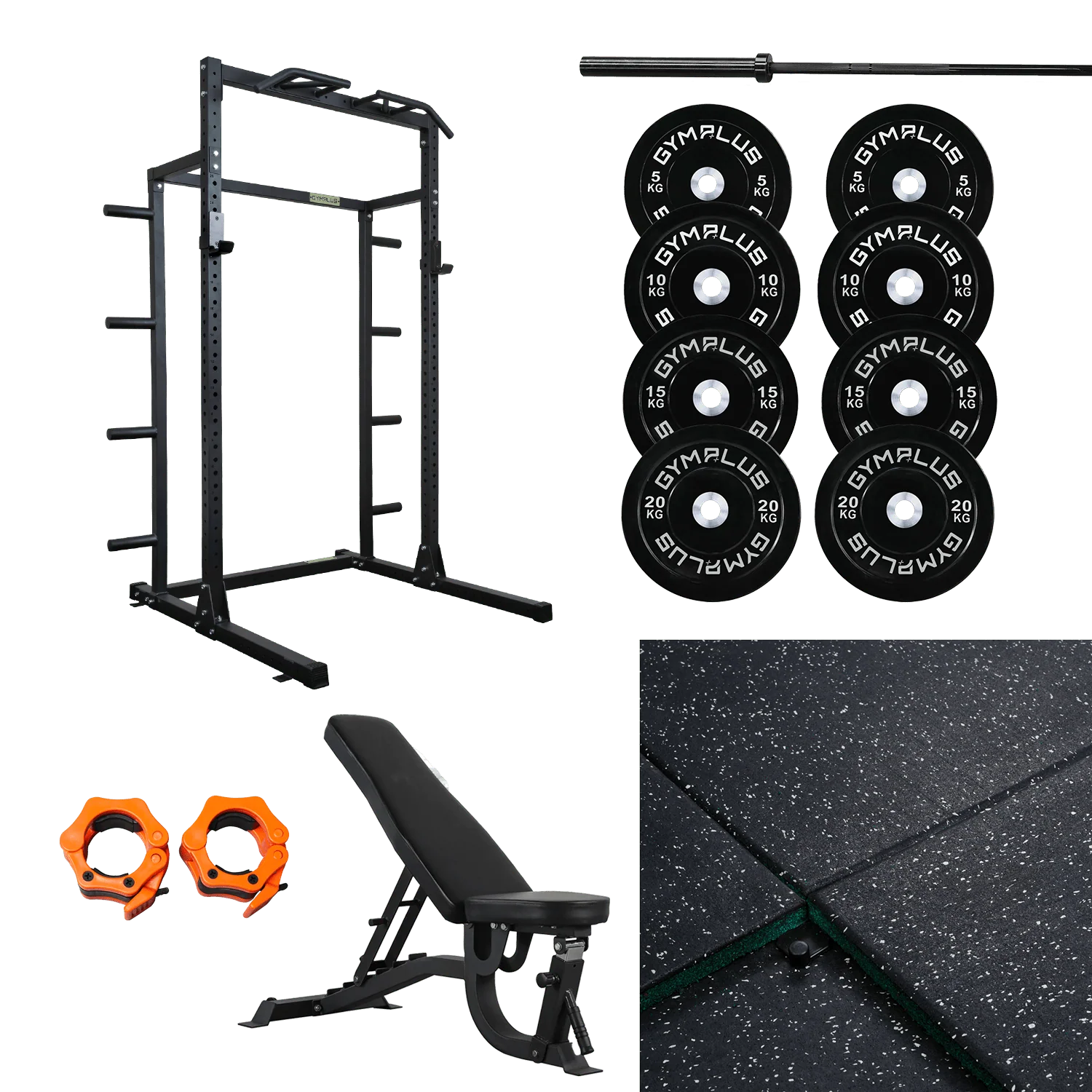 Half Power Rack Garage Gym Package - Complete Setup - Image 2