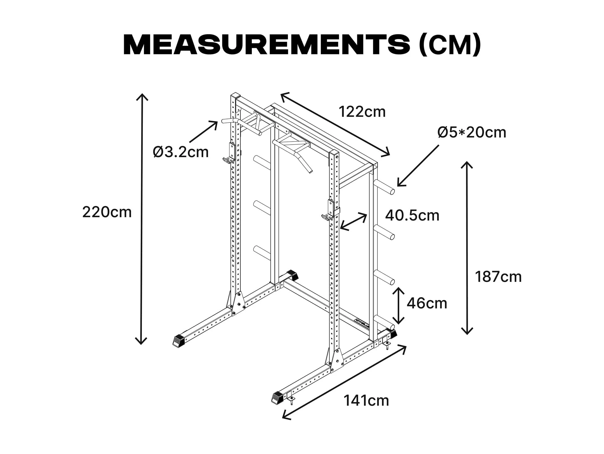 Half Power Rack Garage Gym Package - HR2300 Combo - Image 23