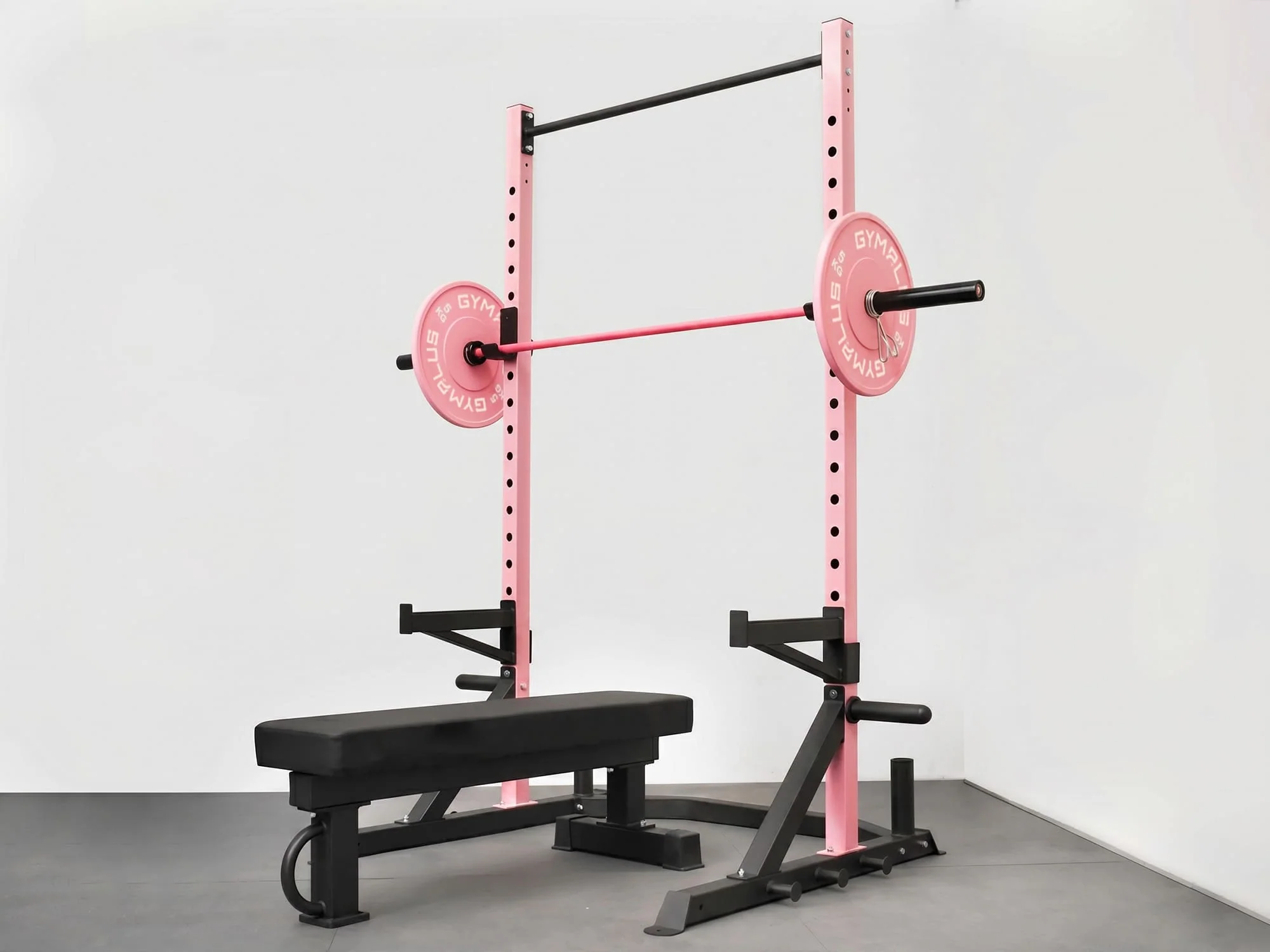 Half Power Rack Garage Gym Package - Pink (HR2100 Combo) - Image 5