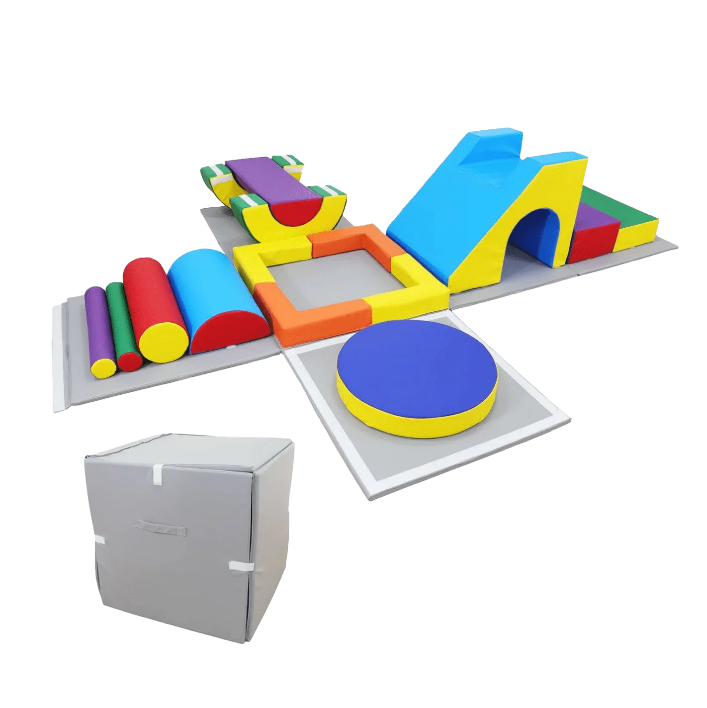 MEMAX Baby Playroom Large Play Set with Easy Storage Cube - 16 Piece