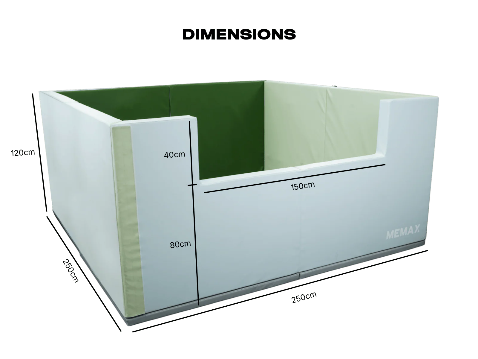 MEMAX Giant Play Pit 250x250cm - Image 4