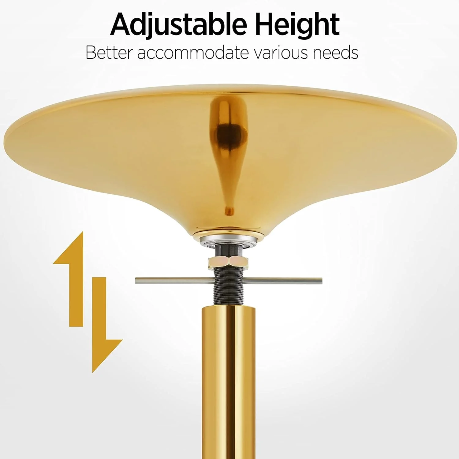 MEMAX Portable Dancing Pole - Static and Spinning - Gold - Image 4