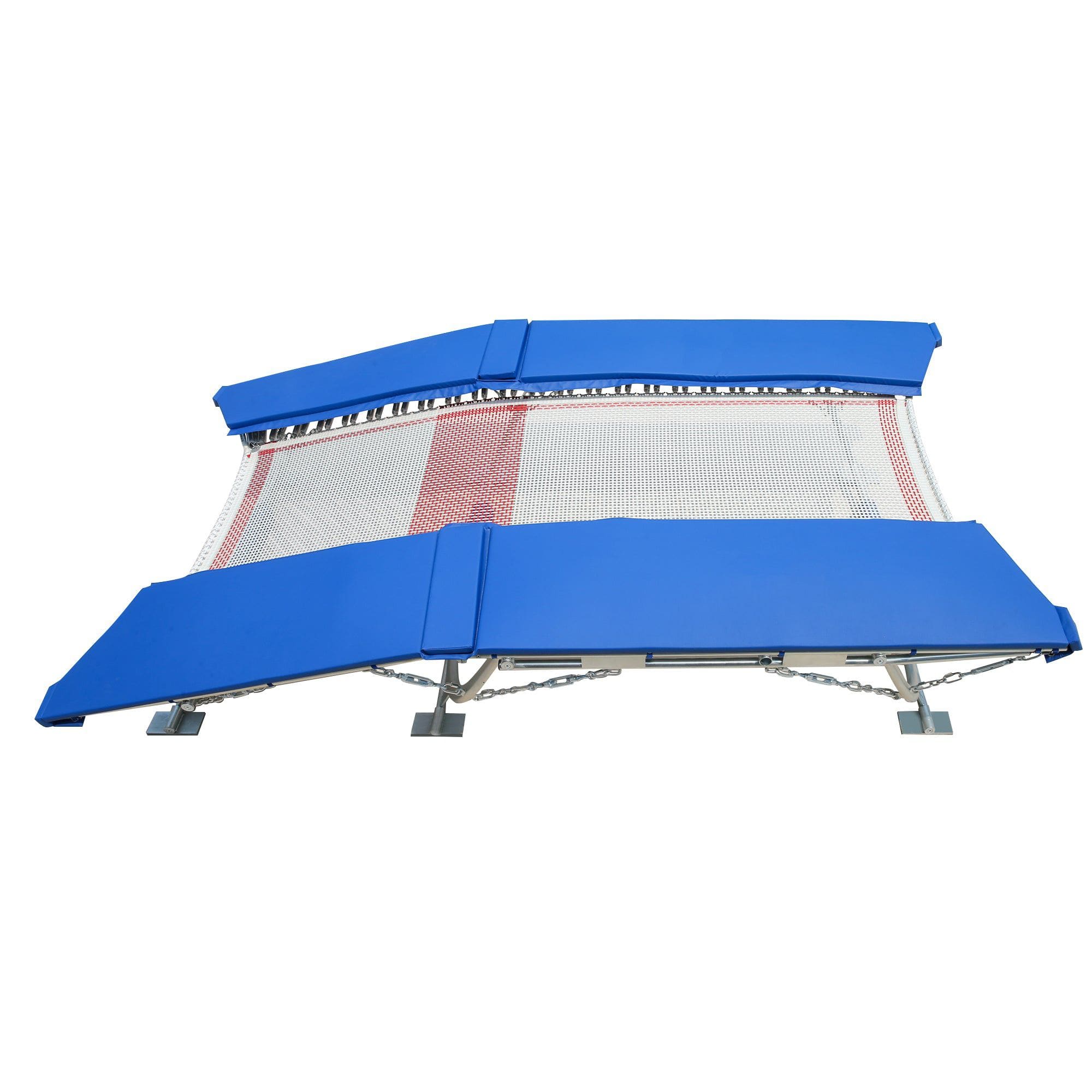 MEMAX Pro Double Mini Trampoline - with Roller Stand - Image 3