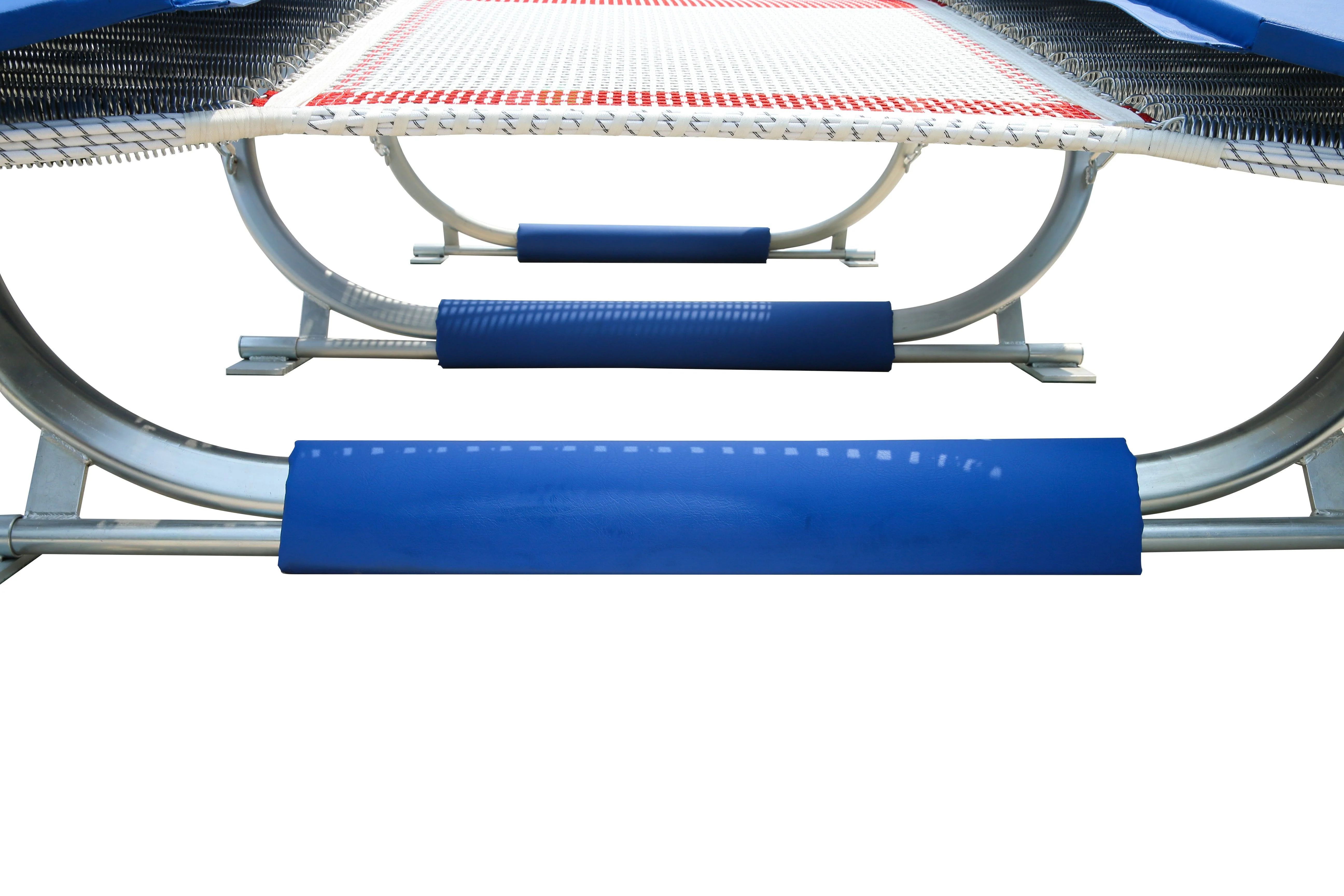 MEMAX Pro Double Mini Trampoline - with Roller Stand - Image 4