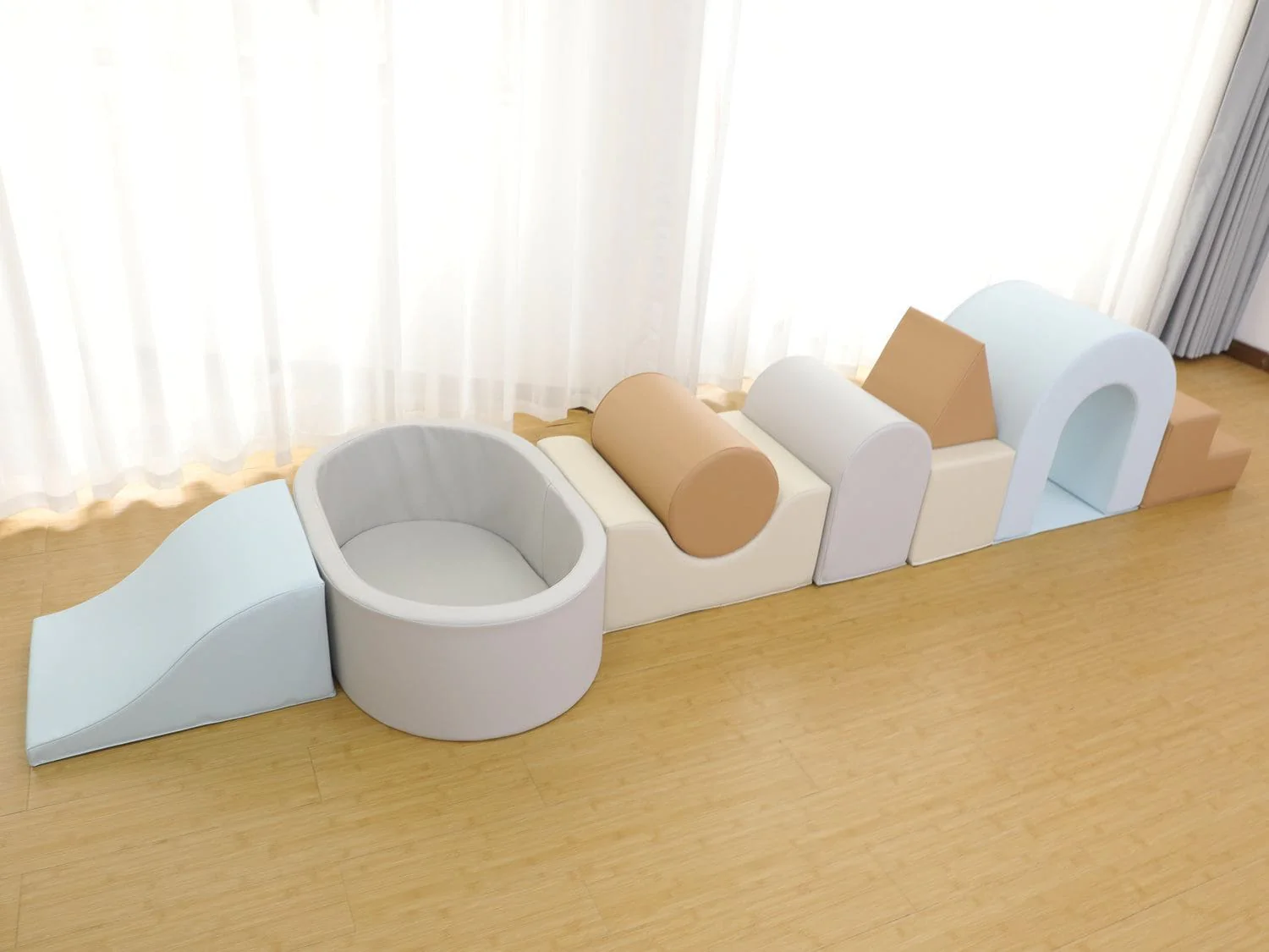 Sensory Soft Play Building Blocks and Ball Pit - 9 Piece (Large) - Image 5
