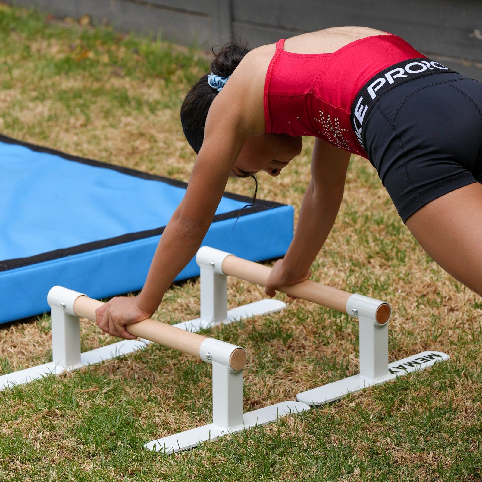 MEMAX Parallette Bars Push-up Stand Gymnastic Handstand Bars - Image 3