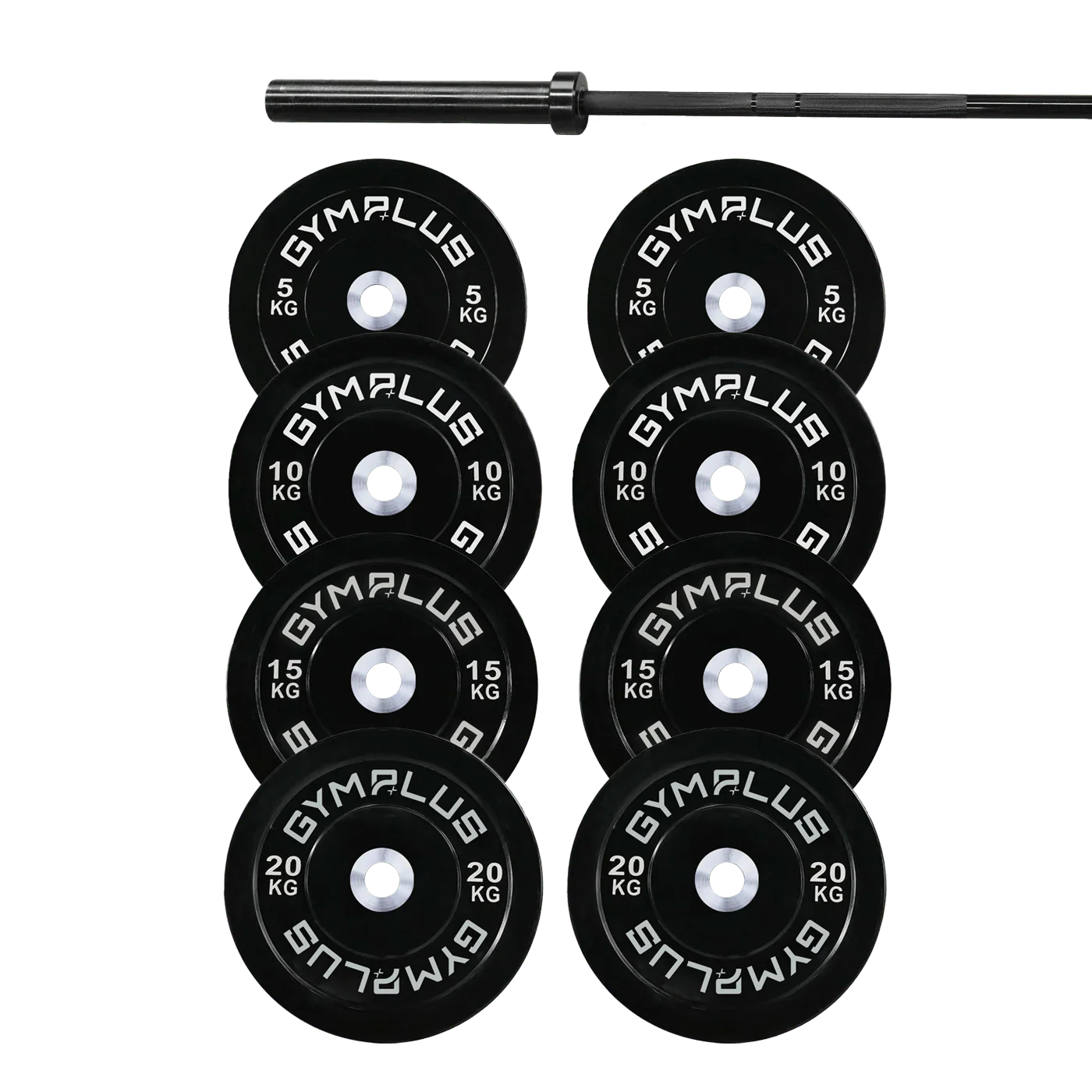 Remarkables Olympic Bar 15KG and Bumper Plates Set - Image 3