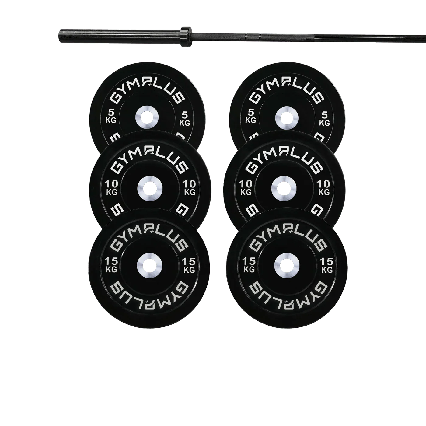 Remarkables Olympic Bar 20KG and Bumper Plates Set - Image 4