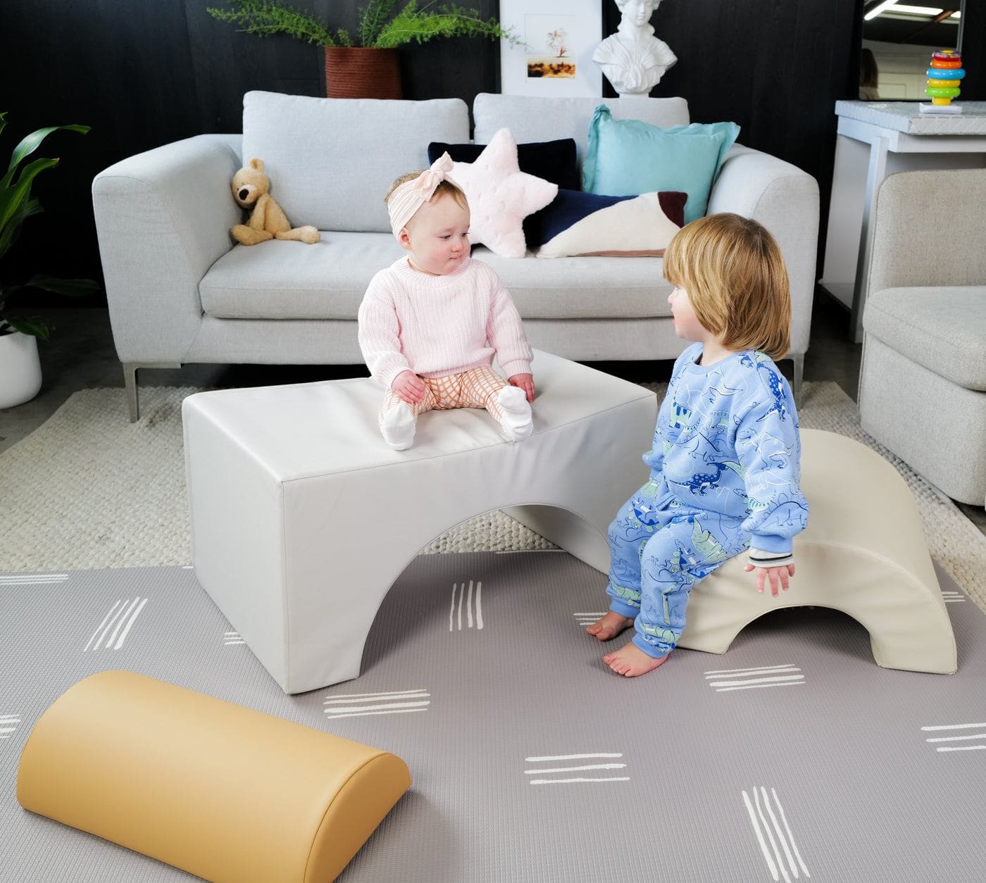 Sensory Montessori Neutral Baby Soft Play Value Bundle - 20 Piece - Image 12