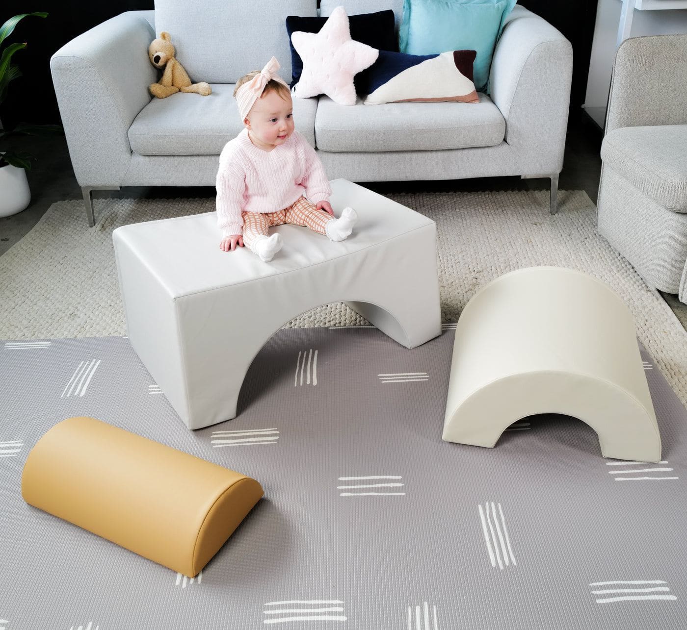 Sensory Montessori Neutral Baby Soft Play Value Bundle - 20 Piece - Image 13