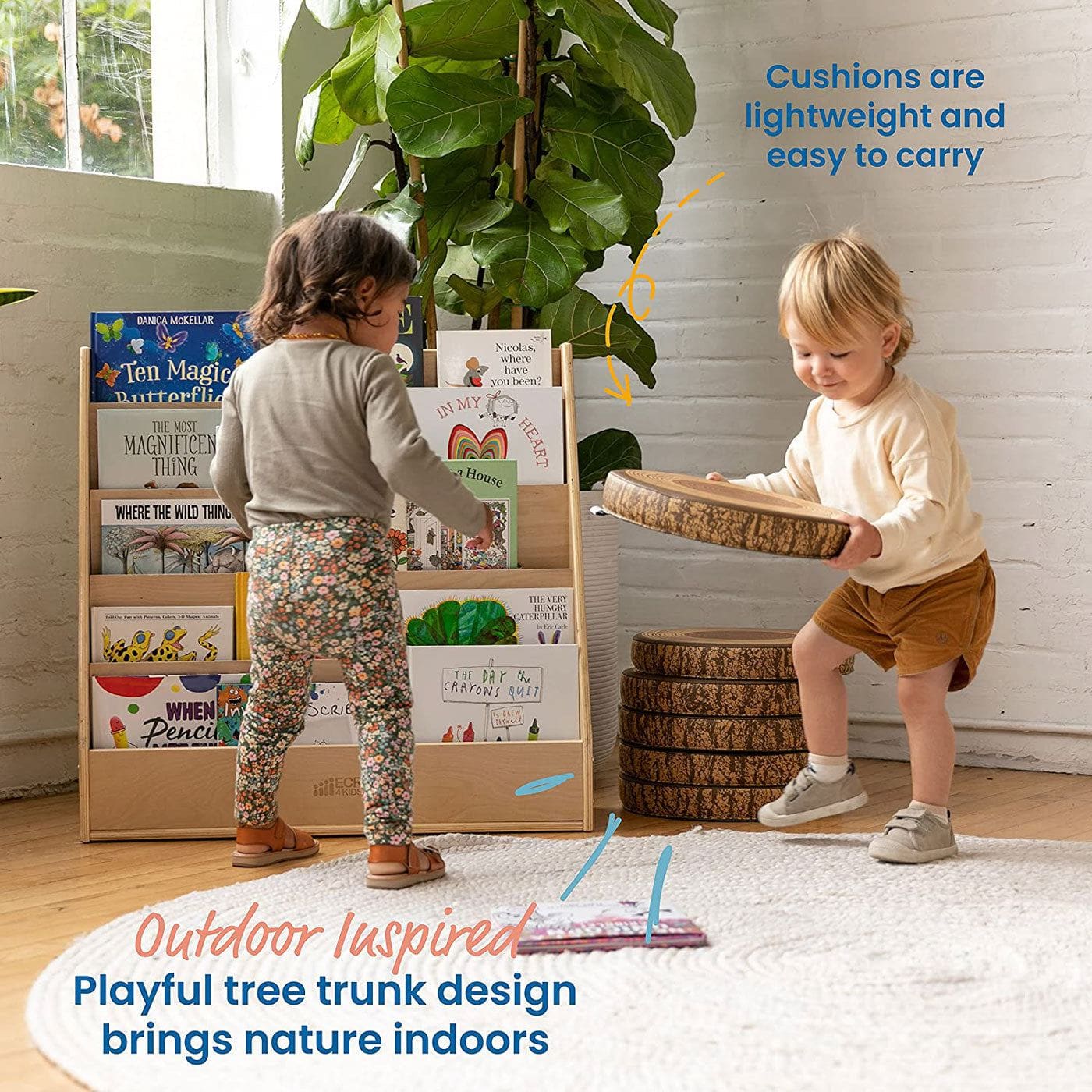 Tree Floor Cushions, Flexible Seating, Stepping Stones - 6 Pack - Image 4