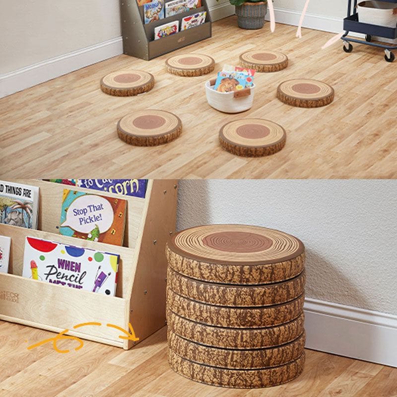 Tree Floor Cushions, Flexible Seating, Stepping Stones - 6 Pack - Image 6