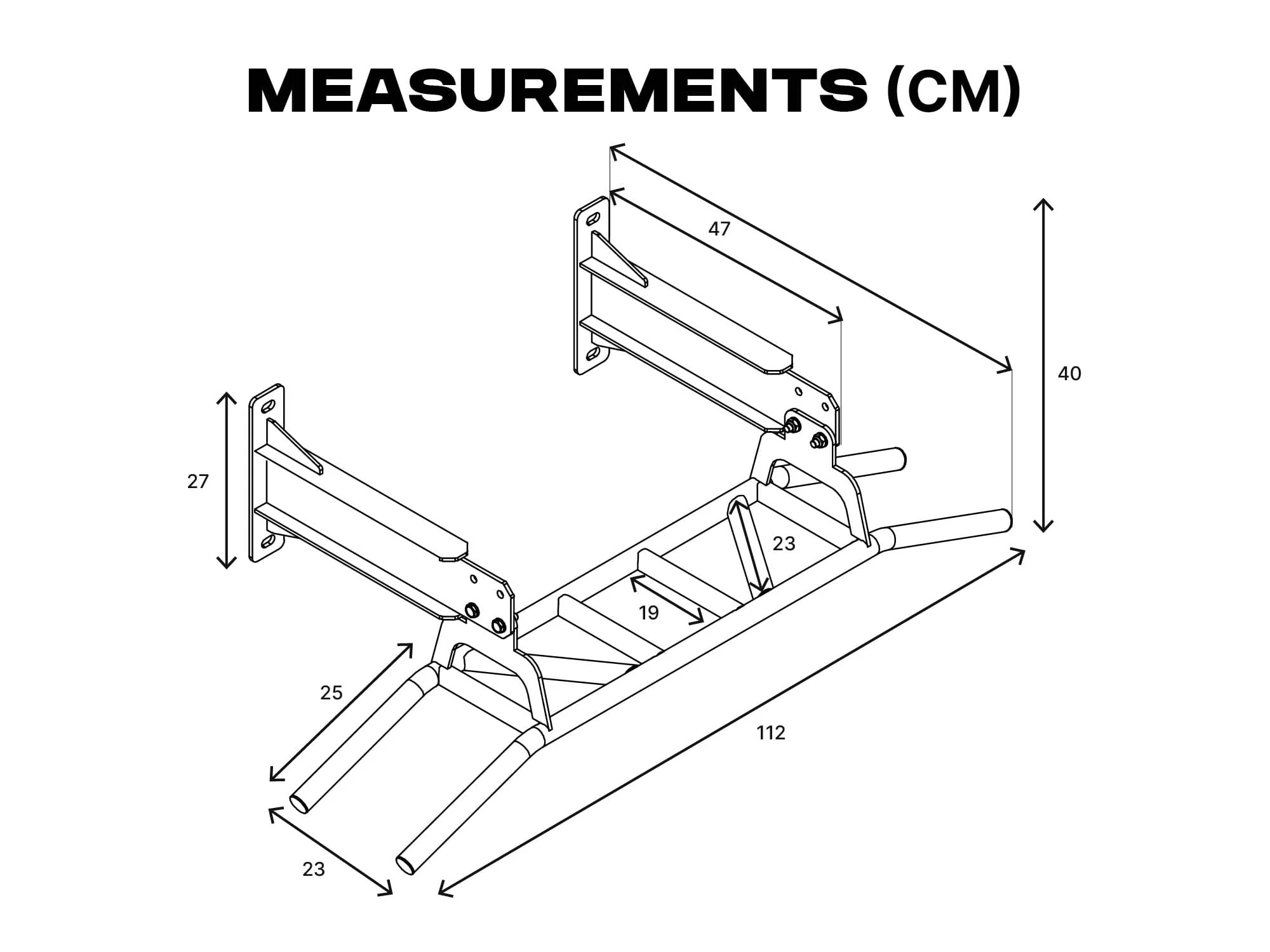 Wall/Ceiling Mount Pull Up Bar (Blemish) - Image 6