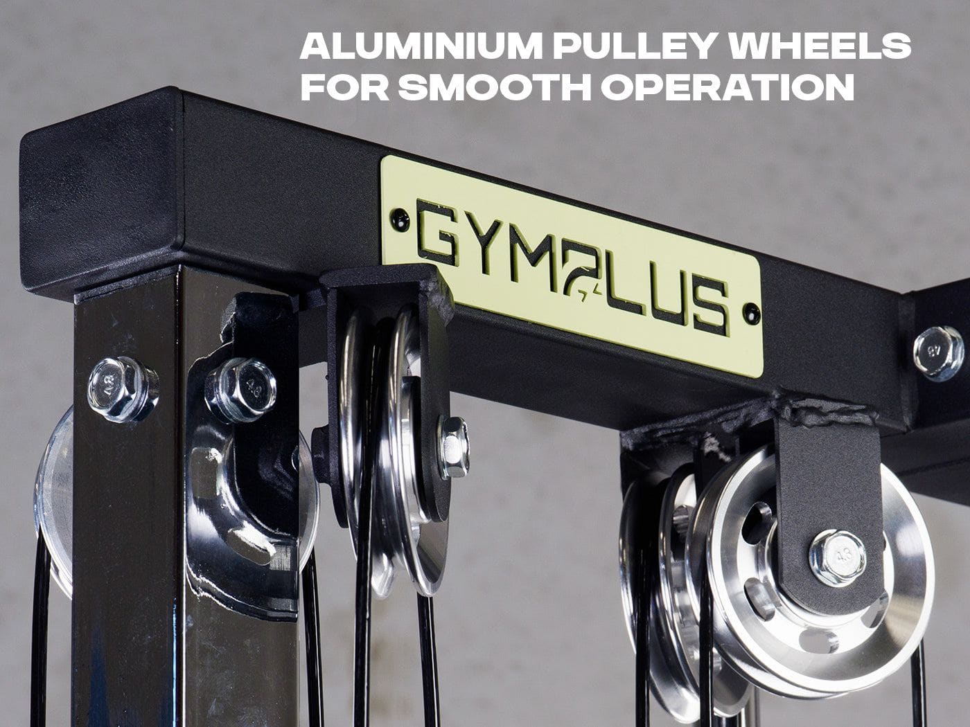 Wall Mount Cable Station with Dual Pulley System - Aluminium Pulley Wheels V2.0 - Image 4