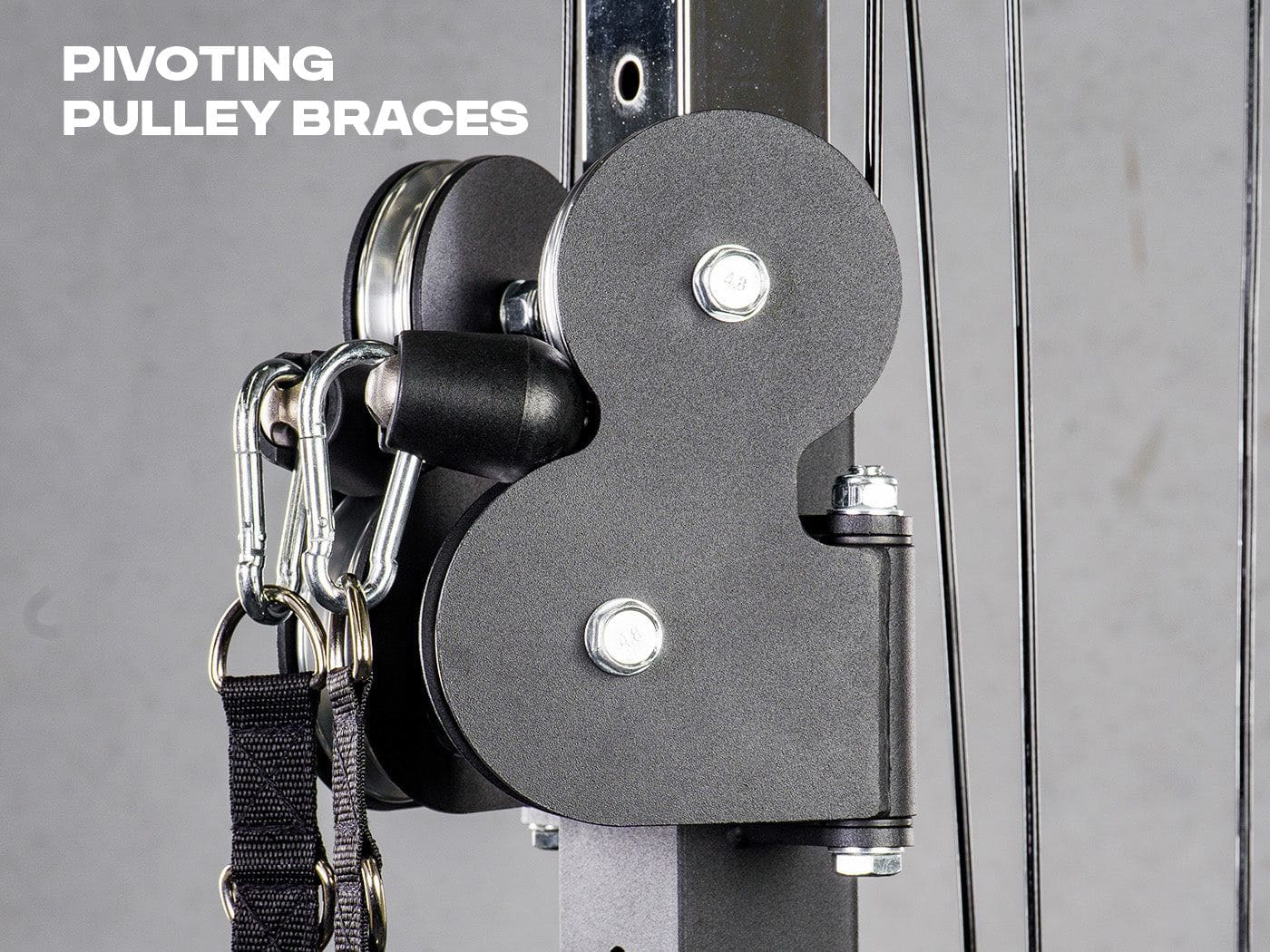 Wall Mount Cable Station with Dual Pulley System - Aluminium Pulley Wheels V2.0 - Image 5
