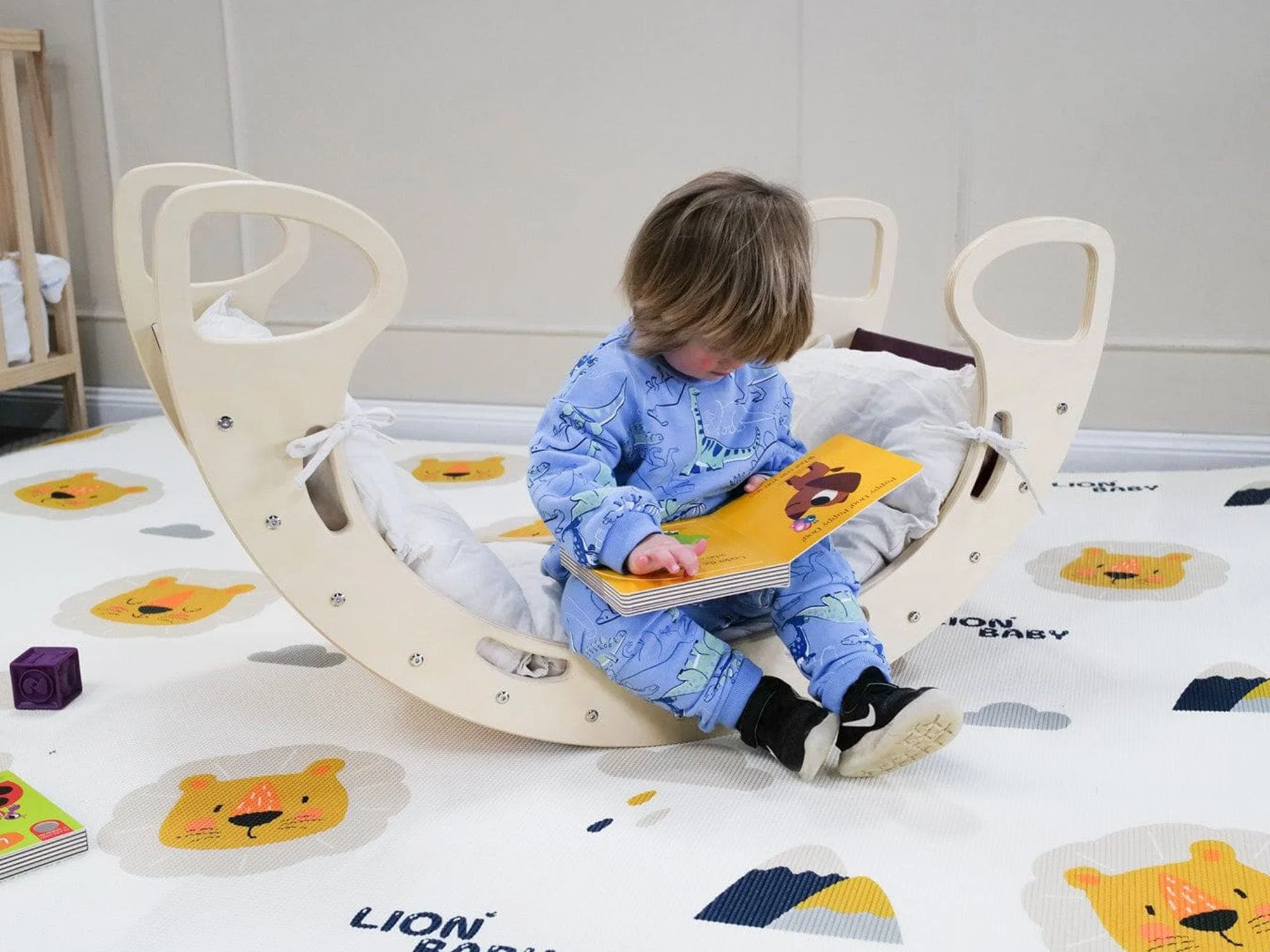 Kids Wooden Rocker - Image 4