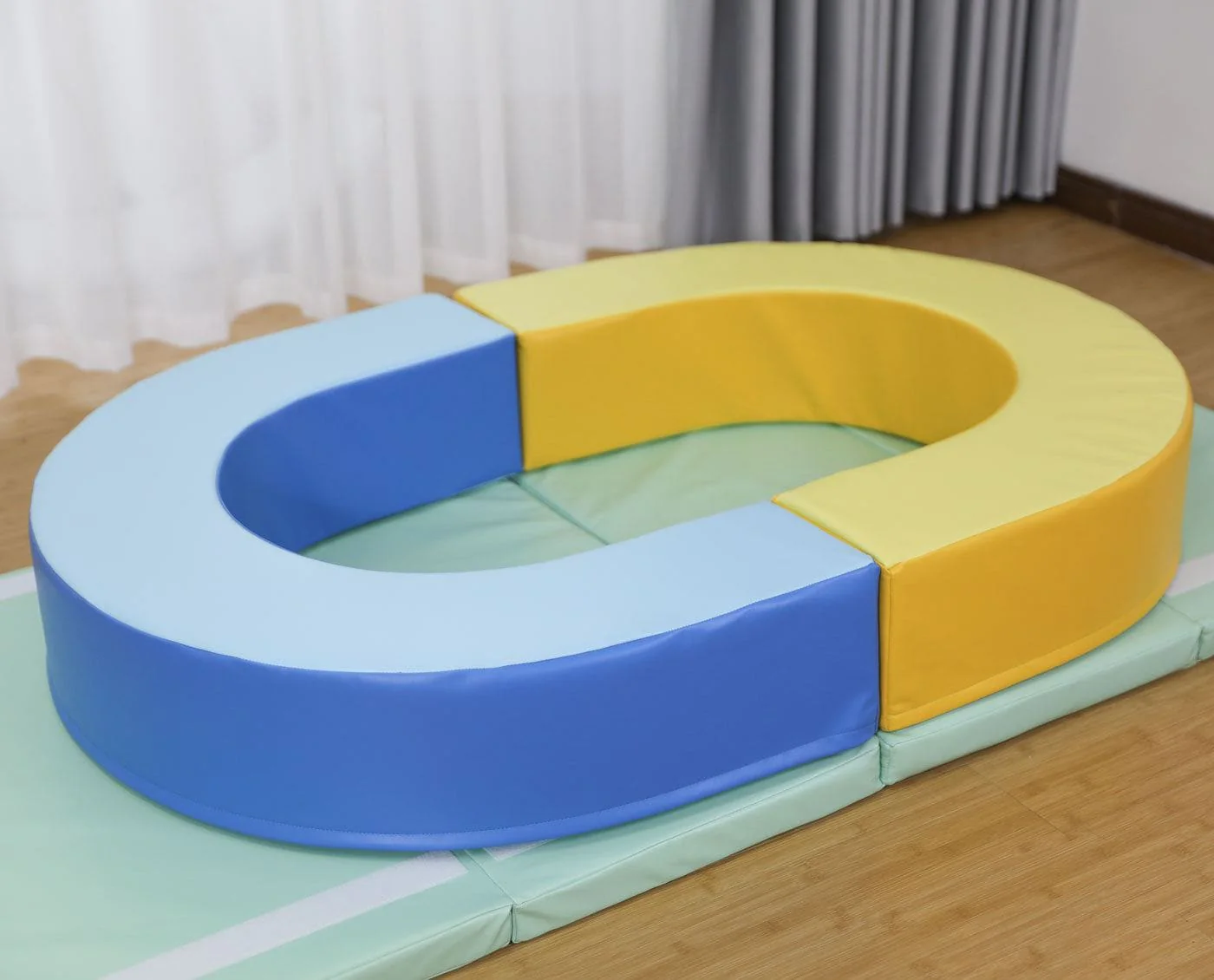 MEMAX Baby Playroom Soft Arch Tunnel Set of 4 with Crawling Mat - Image 10