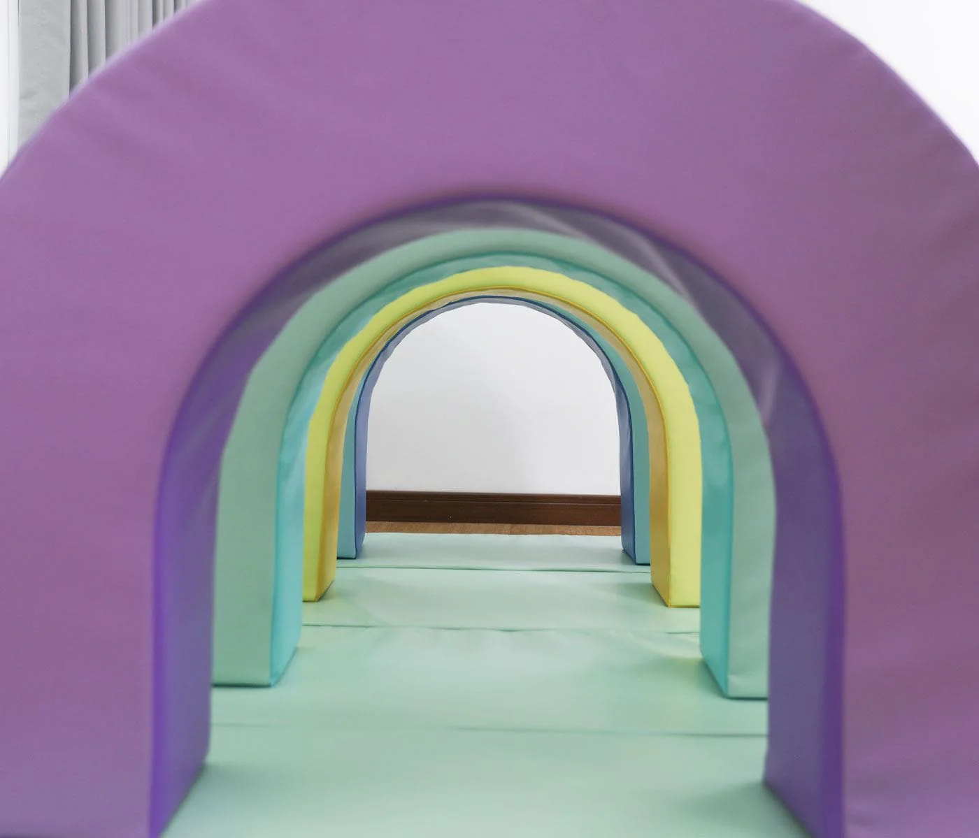 MEMAX Baby Playroom Soft Arch Tunnel Set of 4 with Crawling Mat - Image 8