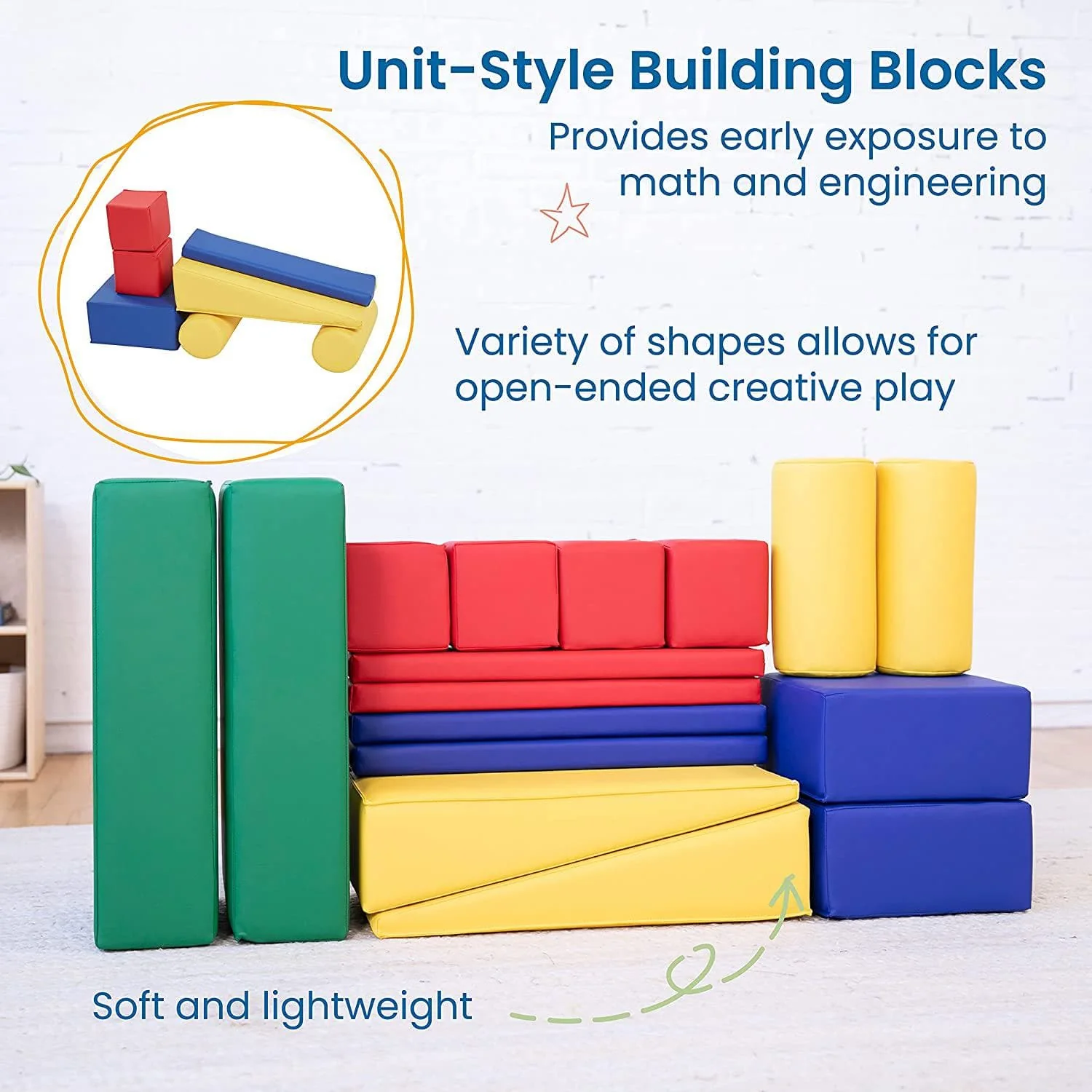 Large Soft Building Blocks - 16 Pieces - Image 7